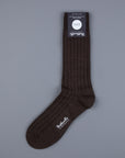Pantherella Packington Merino wool socks Dark Brown