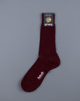 Frans Boone x Pantherella Rutherford Royal Merino Sock Bordeaux