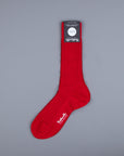 Frans Boone x Pantherella Laburnum merino wool ankle high socks Royal Red