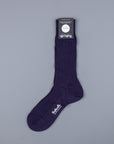 Frans Boone x Pantherella Laburnum merino wool ankle high socks Blackberry