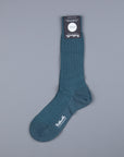 Frans Boone x Pantherella Laburnum Merino Wool Ankle High Socks Teal