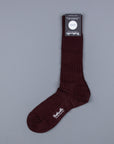Frans Boone x Pantherella Laburnum Merino Wool Ankle High Socks Maroon