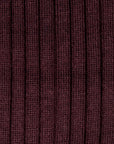 Frans Boone x Pantherella Laburnum Merino Wool Ankle High Socks Maroon