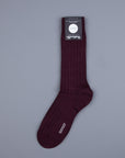 Frans Boone x Pantherella Packington Merino Wool Socks Maroon