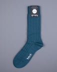 Frans Boone x Pantherella Packington Merino wool socks Teal