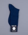 Pantherella Laburnum merino wool ankle high socks Dark Blue