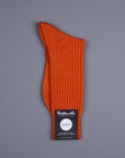 Pantherella Laburnum merino wool ankle high socks Burnt Orange