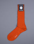Pantherella Laburnum merino wool ankle high socks Burnt Orange