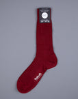 Pantherella Laburnum merino wool ankle high socks Wine