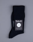Pantherella Laburnum merino wool knee high socks Navy