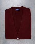 Drumohr Cashmere Gillet con Bottoni Bordo