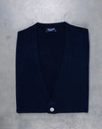 Drumohr Cashmere Gillet con Bottoni Blu Notte