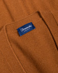 Drumohr Cashmere Gillet con Bottoni Caramello Scuro