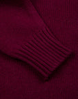 William Lockie x Frans Boone Tip Super Geelong Roll Neck Damson