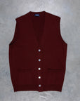 Drumohr Cashmere Gillet con Bottoni Bordo