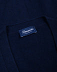 Drumohr Cashmere Gillet con Bottoni Blu Notte