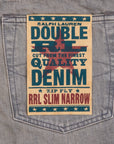 RRL Slim Narrow Cloudy Grey Wash