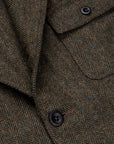 RRL Acklington Sportcoat Wool Cotton Herringbone Vintage Green