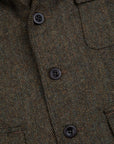 RRL Acklington Sportcoat Wool Cotton Herringbone Vintage Green