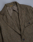 RRL Acklington Sportcoat Wool Cotton Herringbone Vintage Green