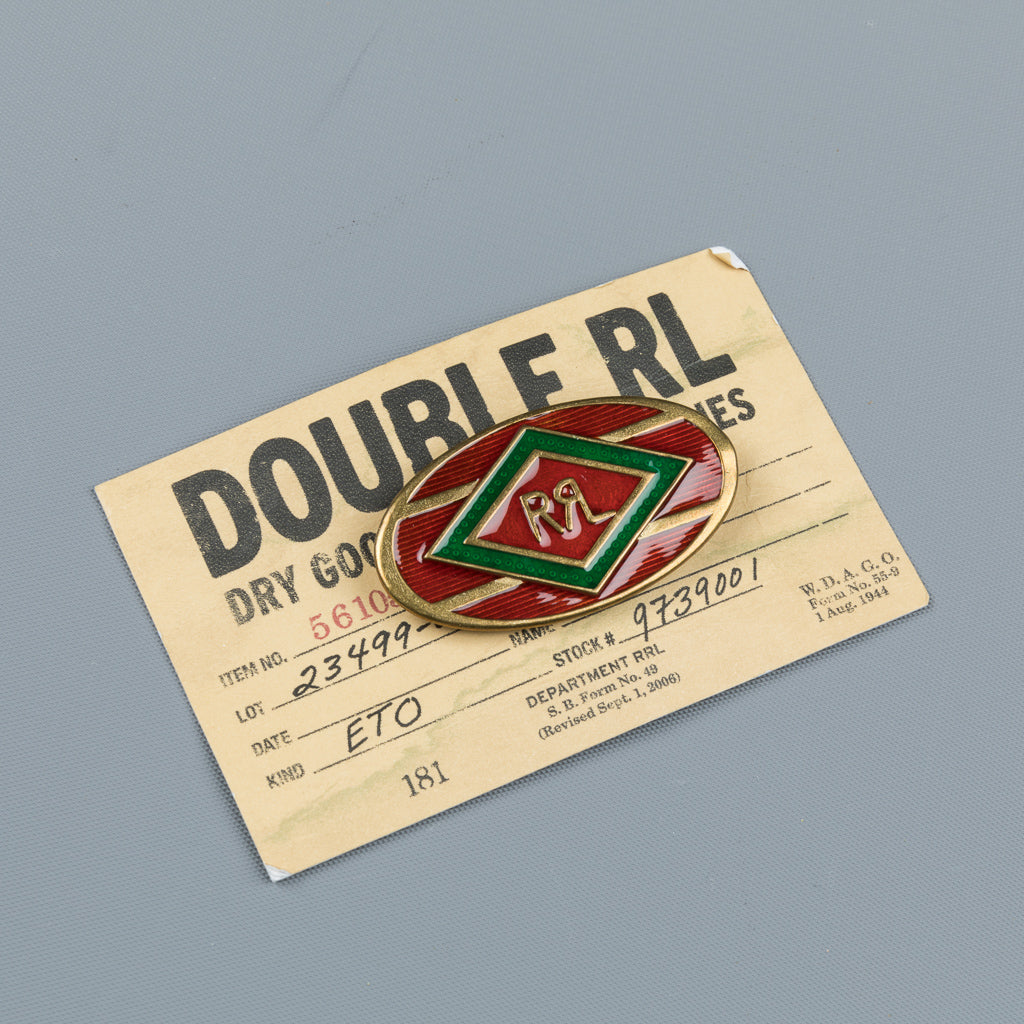 RRL Western Brass Pin Red and Green