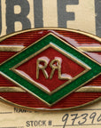 RRL Western Brass Pin Red and Green