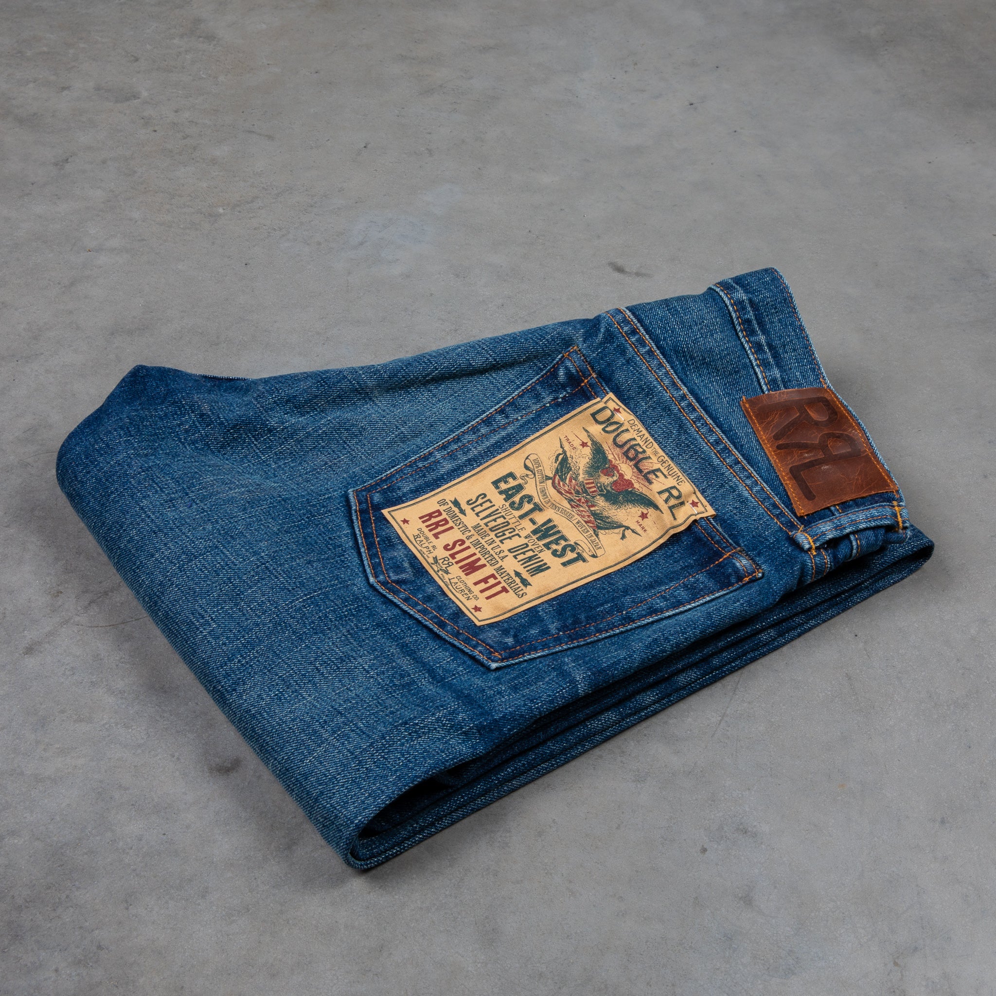 RRL East-West Denim Slim Fit Hillsview Wash