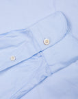 Finamore Tokyo shirt washed oxford button down Lucio collar celeste