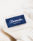 Drumohr Cashmere Tre Fili Dolcevita Bianco Garza