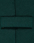 Finamore Anversa tie untipped plain tie Verde Pino