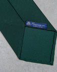 Finamore Anversa tie untipped plain tie Verde Pino