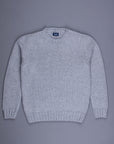 Drumohr Cashmere Tre Fili Girocollo Grigio Medio