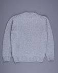 Drumohr Cashmere Tre Fili Girocollo Grigio Medio