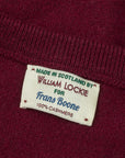 William Lockie Oxton Cashmere V-Neck Damson