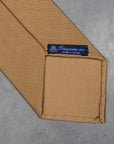 Finamore Anversa tie untipped plain tie Biscotto