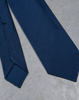 Finamore Anversa tie untipped plain tie blu