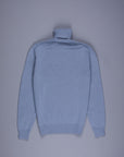 Drumohr Cashmere Dolcevita Turtleneck Blu Grigio
