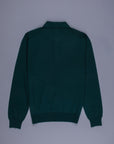 Drumohr Luxury 30G Cashmere Polo Verde Bottiglia