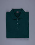 Drumohr Luxury 30G Cashmere Polo Verde Bottiglia