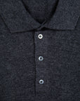 Drumohr Luxury 30G Cashmere Polo Grigio Antracite