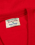 William Lockie Oxton Cashmere V-Neck Cardinal