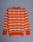 The Real McCoy's Fair Isle Sweater Orange