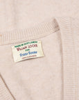 William Lockie Oxton Cashmere V-Neck Swansdown