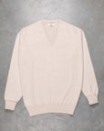 William Lockie Oxton Cashmere V-Neck Swansdown