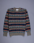 The Real McCoy's Fair Isle Sweater Gray