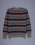 The Real McCoy's Fair Isle Sweater Gray