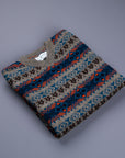 The Real McCoy's Fair Isle Sweater Gray