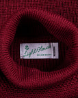 The Real McCoy's Fisherman's Turtle Neck Sweater Maroon