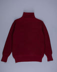 The Real McCoy's Fisherman's Turtle Neck Sweater Maroon