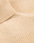 The Real McCoy's Fisherman's Turtle Neck Sweater Ecru